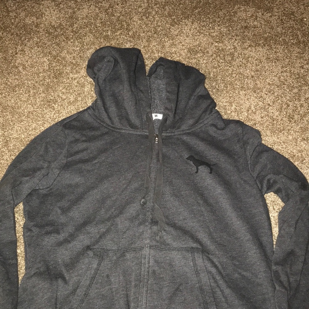 Grey VS Pink zip up jacket. Size M